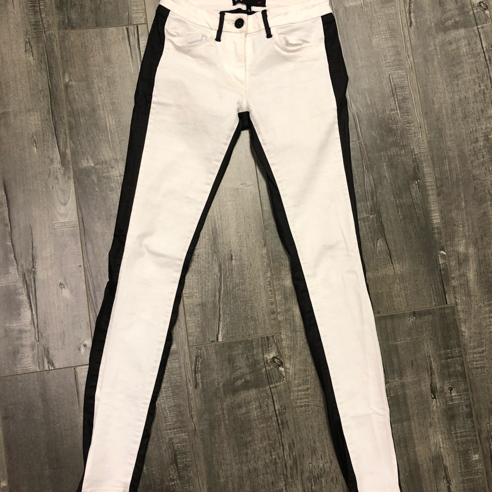 Black and white pants